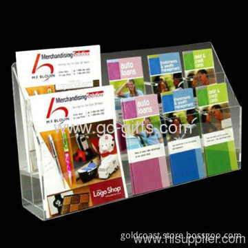 Stylish Transparent Slant-back Brochure Holder 